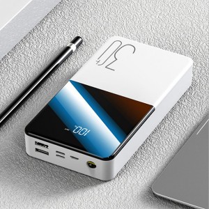 30000mAh mobile power bank with display and flashlight