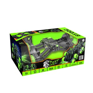 2020 hot style 2.4GHz flexible radio control car rc stunt car with six wheels, Tumbling stunt car
