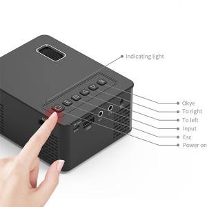 2020 Portable Wholesale Mini Projector Home HD Children’s Home Theater Projector