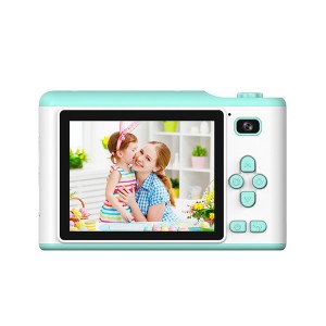 Wholesale children’s camera can take pictures and video 2.8 inch touch screen front and rear dual 800W pixel simulation mini SLR