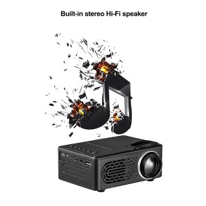 2020 Portable TFT LCD Home Theater Multimedia Mini Projector, Built-in Speaker Home Projector